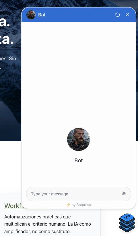 Chatbot en web